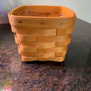 Longaberger 4” x 4” Woven Basket